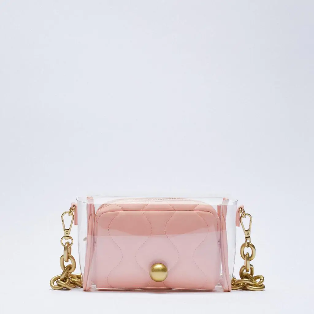 Macaron PVC Chain Shoulder Crossbody Bag Transparent Flap Handbags For Women Fashion Designer Brand Square Messenger Bags 2021
Macaron PVC Chain Shoulder Crossbody Bag Transparent Flap Handbags For Women Fashion Designer Brand Square Messenger Bags 2021