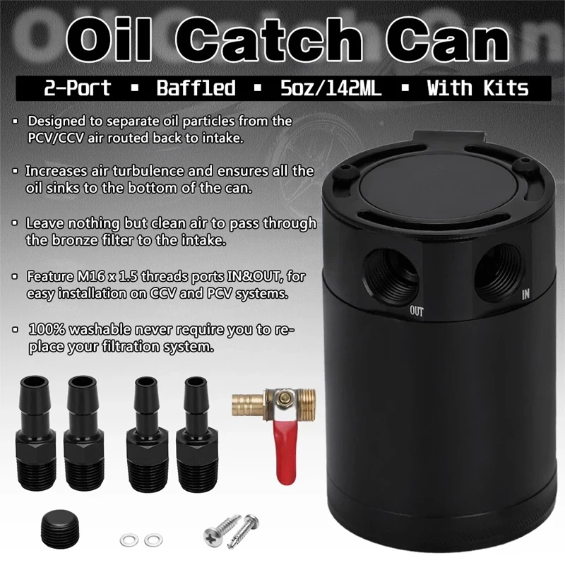 Car Universal Exhaust Gas Engine Oil Pot Two-Hole Oil Storage Tank Kit Car Aluminum Fuel Tank Breathable Pot
Car Universal Exhaust Gas Engine Oil Pot Two-Hole Oil Storage Tank Kit Car Aluminum Fuel Tank Breathable Pot