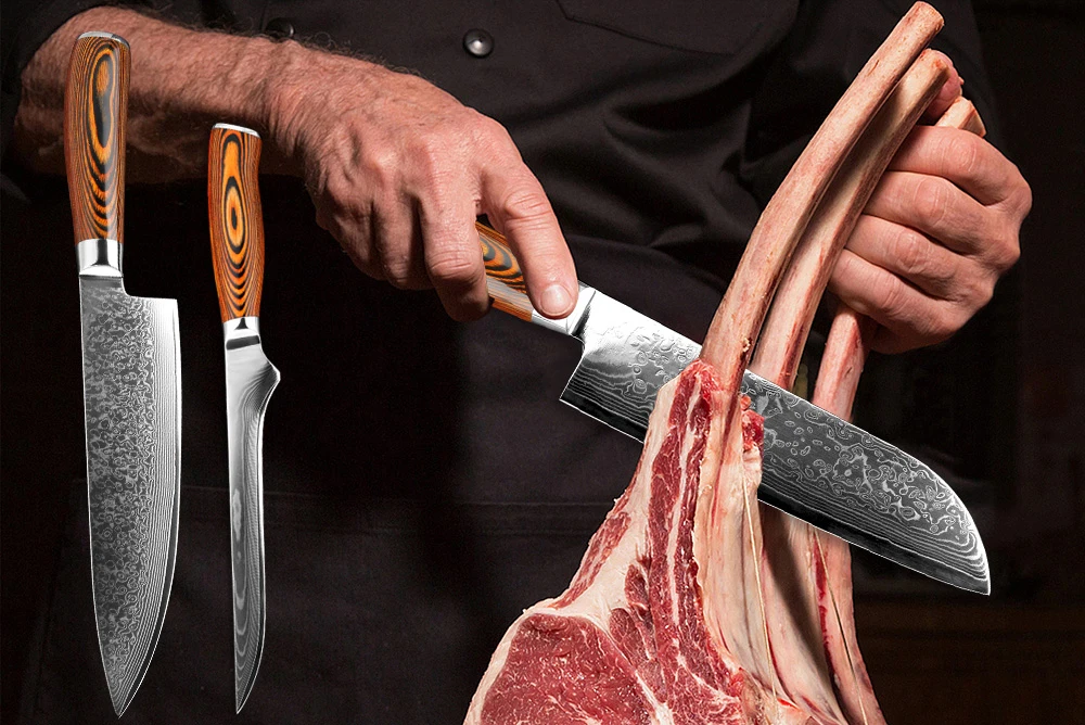 XITUO Damascus Kitchen Knife Japanese vg10 High Carbon Stainless Steel Professional Chef Knife Boning Slicing Utility Cleaver CN
XITUO Damascus Kitchen Knife Japanese vg10 High Carbon Stainless Steel Professional Chef Knife Boning Slicing Utility Cleaver CN