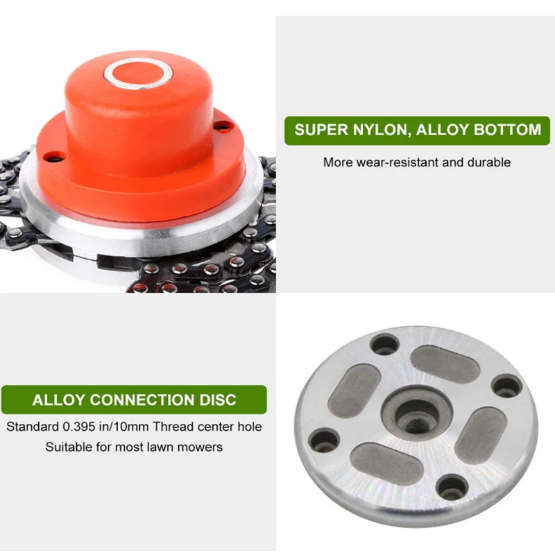 Universal Trimmer Head Brushcutter Garden Grass Trimmer with Thickening Chain Garden Tools Part
Universal Trimmer Head Brushcutter Garden Grass Trimmer with Thickening Chain Garden Tools Part