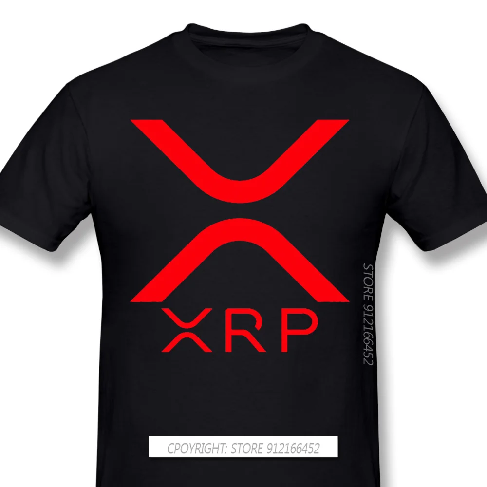 

Мужские черные футболки XRP Ripple Coin, криптовалюты, Биткоин, DogeCoin, футболка из чистого хлопка, футболка в стиле Харадзюку