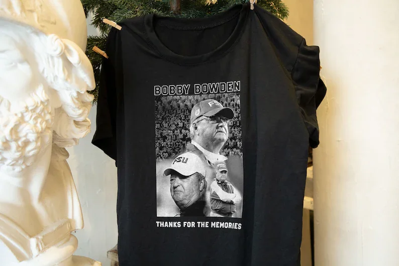 Bobby Bowden T-Shirt, RIP Bobby Bowden Shirt,3d Printer Short Sleeve T-shirts Men