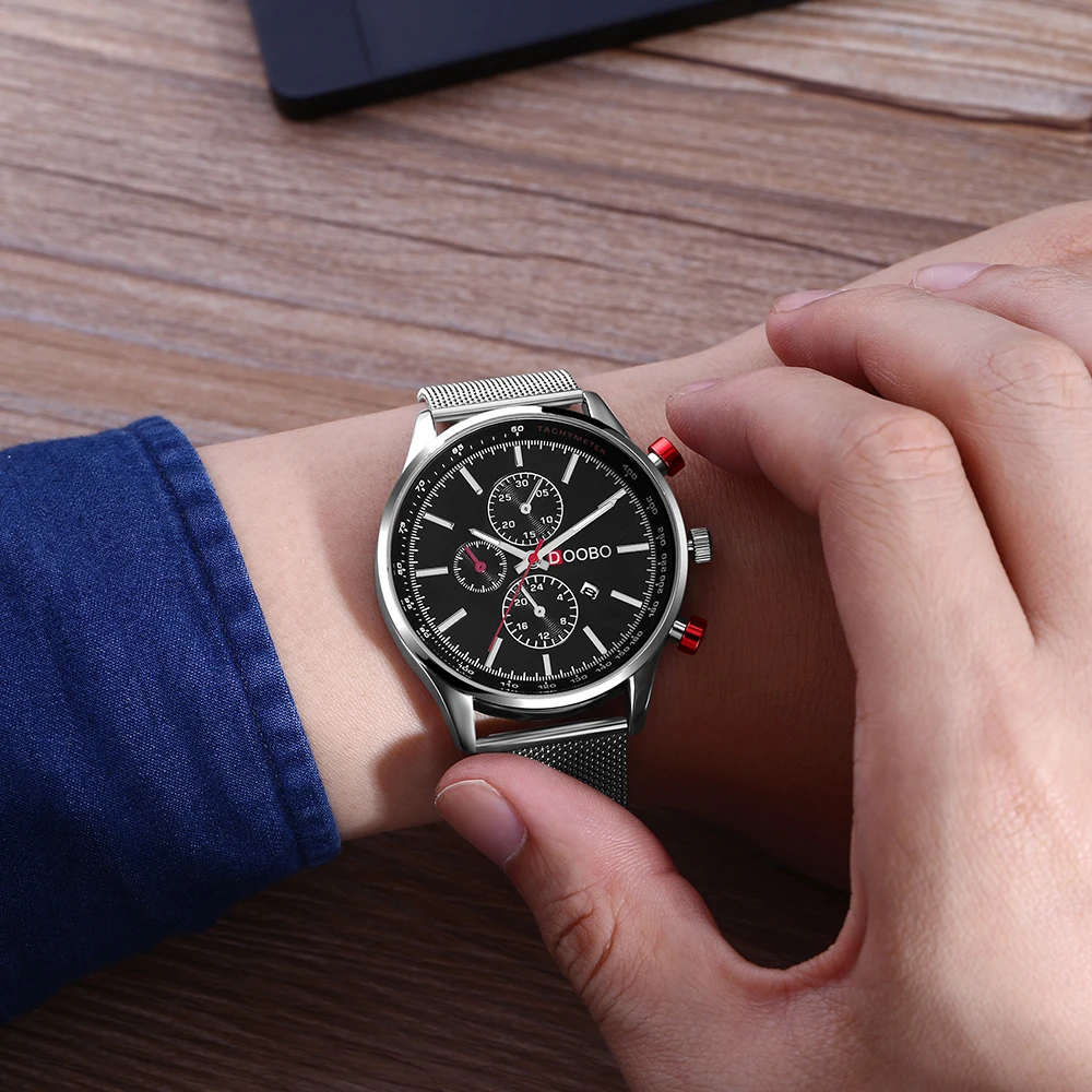 Fashion Mens Watches Top Brand Luxury Quartz Watch Men Casual Slim Mesh Steel Date Waterproof Sport Watch Relogio Masculino
Fashion Mens Watches Top Brand Luxury Quartz Watch Men Casual Slim Mesh Steel Date Waterproof Sport Watch Relogio Masculino