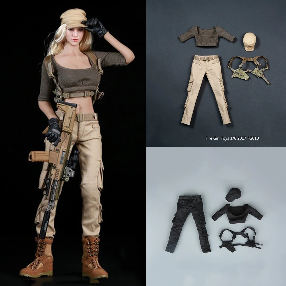 FG010 1/6 Scale Sexy Female Solider Figure Accessory Shooter Black Short Tight Vest Tactical Suit Set Model for 12'' Body
FG010 1/6 Scale Sexy Female Solider Figure Accessory Shooter Black Short Tight Vest Tactical Suit Set Model for 12'' Body