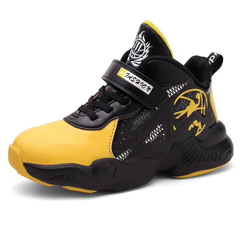 High Top Soft Non-slip Kids Sneakers Thick Sole Boys Basketball Shoes Children Sport Shoes Outdoor Boy Trainer Basket
High Top Soft Non-slip Kids Sneakers Thick Sole Boys Basketball Shoes Children Sport Shoes Outdoor Boy Trainer Basket