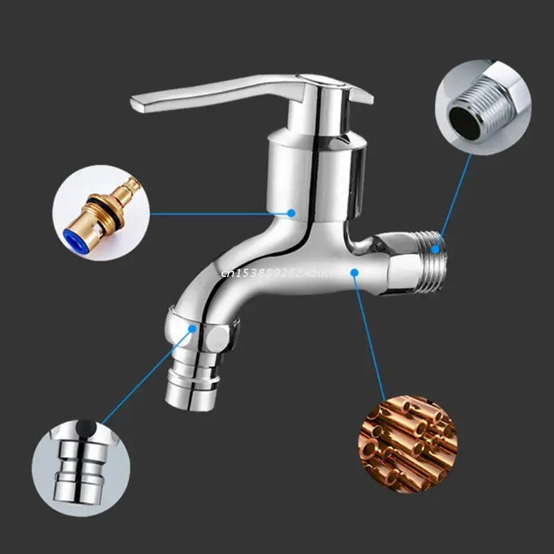 Copper Water Faucet Easy Operation Washing Machine Faucet for Garden/Bathroom Dropshipping
Copper Water Faucet Easy Operation Washing Machine Faucet for Garden/Bathroom Dropshipping