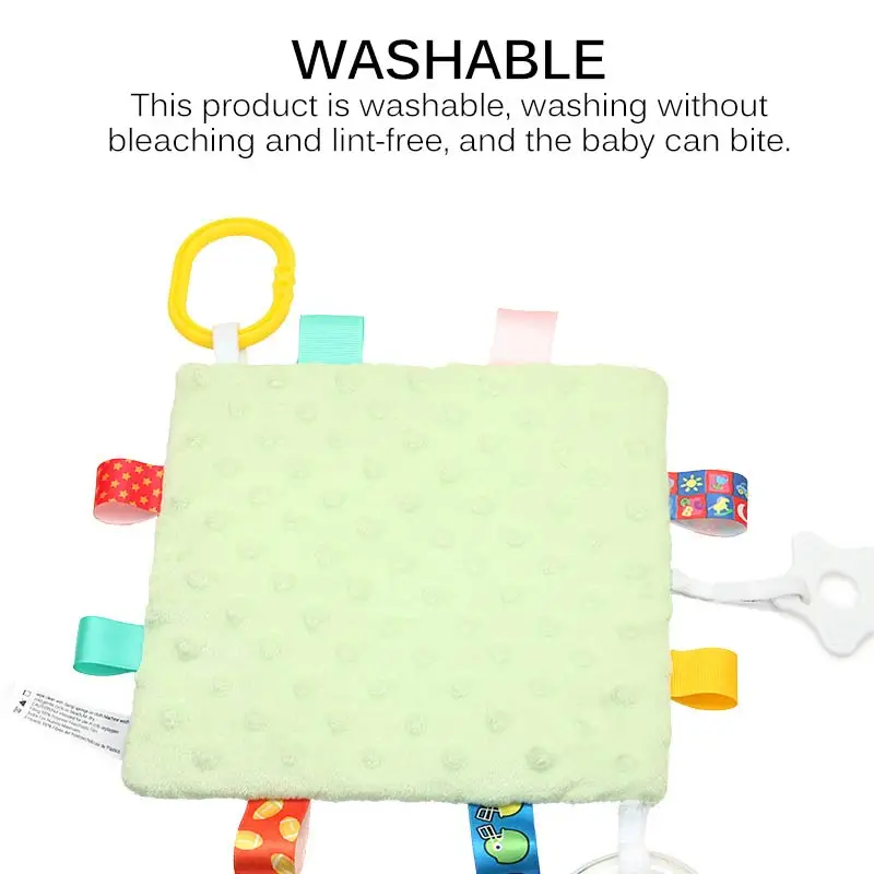 Baby Sound Paper Soothing Towel Rattle Newborn Washable Appease Towel Developmental Educational Toy With Hanging Buckle
Baby Sound Paper Soothing Towel Rattle Newborn Washable Appease Towel Developmental Educational Toy With Hanging Buckle