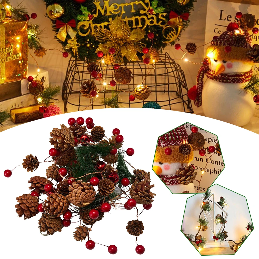 2M 20 LED Christmas Pine Cones String Lights Battery Powered DIY Decorative Lights Indoor Outdoor Party Home Room Garden Decor
2M 20 LED Christmas Pine Cones String Lights Battery Powered DIY Decorative Lights Indoor Outdoor Party Home Room Garden Decor