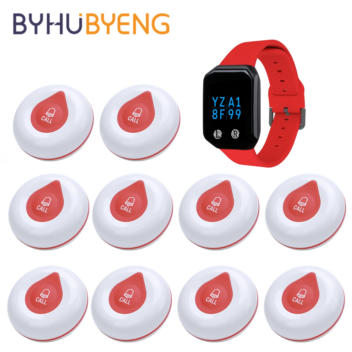 BYHUBYENG Waterproof Wireless Calling System Restaurant Pager Service Button For Calling In Restaurant Pager Relogio Digital
BYHUBYENG Waterproof Wireless Calling System Restaurant Pager Service Button For Calling In Restaurant Pager Relogio Digital