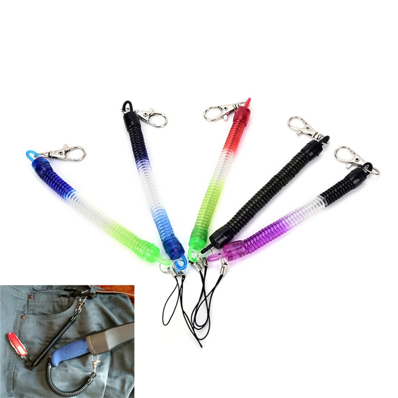 Spiral Stretch Keychain Elastic Spring Rope Key Ring Lobster Clasp Hook Outdoor Anti-lost Spring Key Cord Mobile Phone Lanyard
Spiral Stretch Keychain Elastic Spring Rope Key Ring Lobster Clasp Hook Outdoor Anti-lost Spring Key Cord Mobile Phone Lanyard