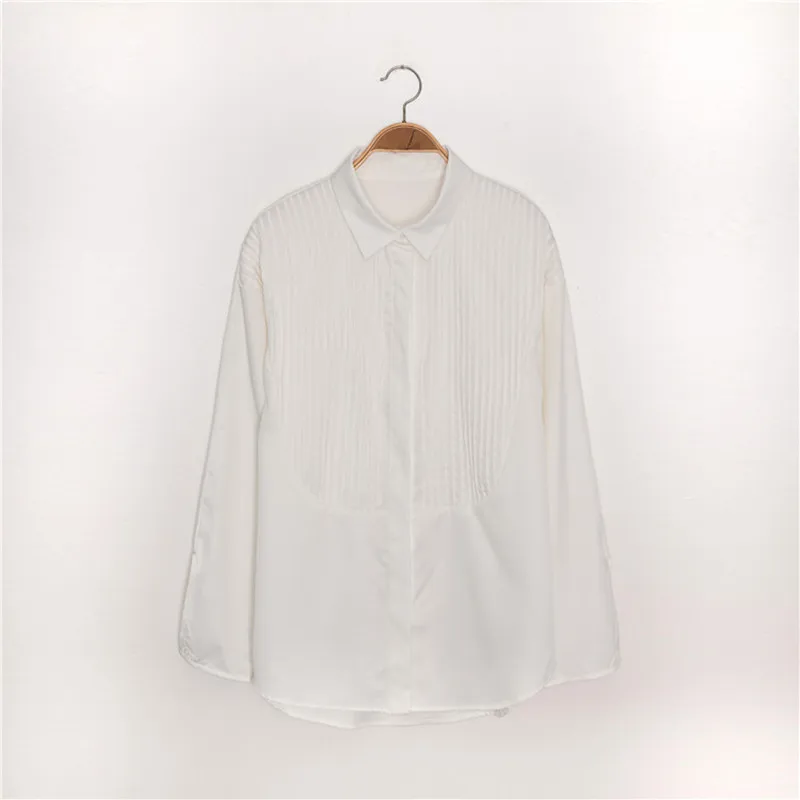 White Loose Folds Ladies Spring Fashion Vintage Shirt Female High Street Brand Elegant Top Ladies Casual New Slim Blouse ML118
White Loose Folds Ladies Spring Fashion Vintage Shirt Female High Street Brand Elegant Top Ladies Casual New Slim Blouse ML118