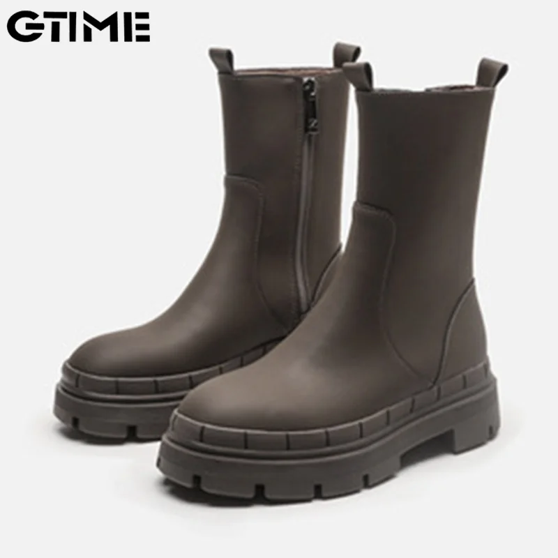 New Women's Ankle Boots Autumn Boots Pu Leather Zipper Chunky Heels Platform Fashion Ladies Shoes Long Boots #LAHXZ-9
New Women's Ankle Boots Autumn Boots Pu Leather Zipper Chunky Heels Platform Fashion Ladies Shoes Long Boots #LAHXZ-9