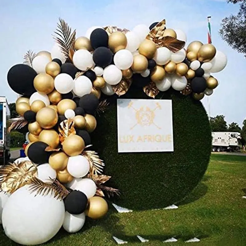 Набор воздушных шаров, Декор черного и золотого цвета, для свадьбы, вечеринки, годовщины, выпускного
Набор воздушных шаров, Декор черного и золотого цвета, для свадьбы, вечеринки, годовщины, выпускного