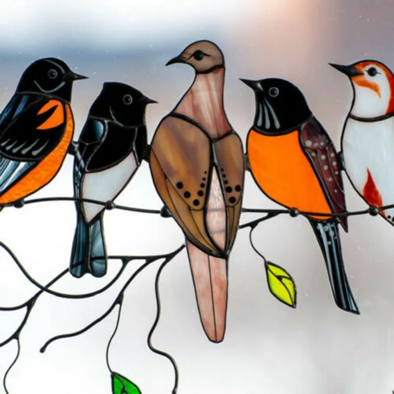 Multicolor Bird Species Stained Pendant Window Hanging Suncatcher Pendant Acrylic Birds Hanging Wind Chimes & Hanging Decoration
Multicolor Bird Species Stained Pendant Window Hanging Suncatcher Pendant Acrylic Birds Hanging Wind Chimes & Hanging Decoration