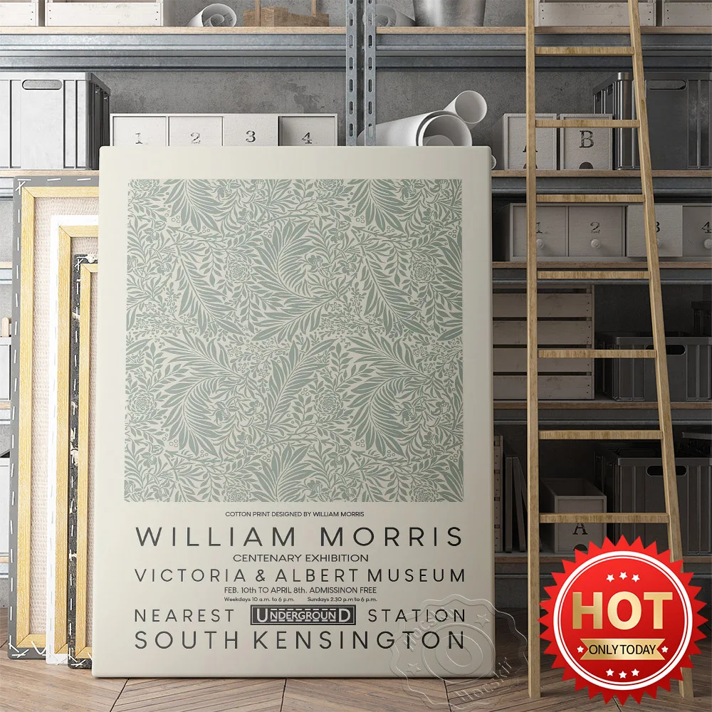 William Morris Victoria&Albert Museum Museum Exhibition Poster, William Vintage Plant Flowers Fabric Art Prints, Home Decor
William Morris Victoria&Albert Museum Museum Exhibition Poster, William Vintage Plant Flowers Fabric Art Prints, Home Decor