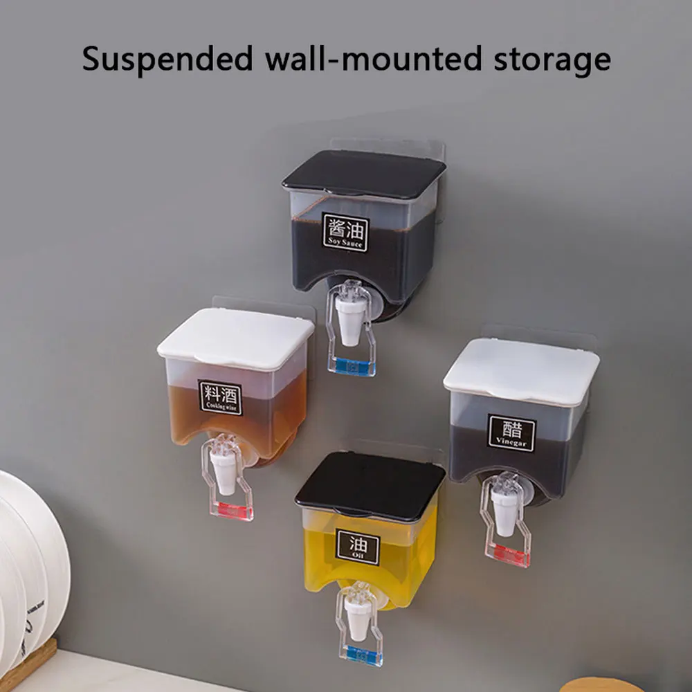 2 PCS Automatically Press Plastic Seasoning Bottle Seasoning Box Wall-Mounted Seasoning Jar Kitchen Tool Storage Oil Bottle
2 PCS Automatically Press Plastic Seasoning Bottle Seasoning Box Wall-Mounted Seasoning Jar Kitchen Tool Storage Oil Bottle