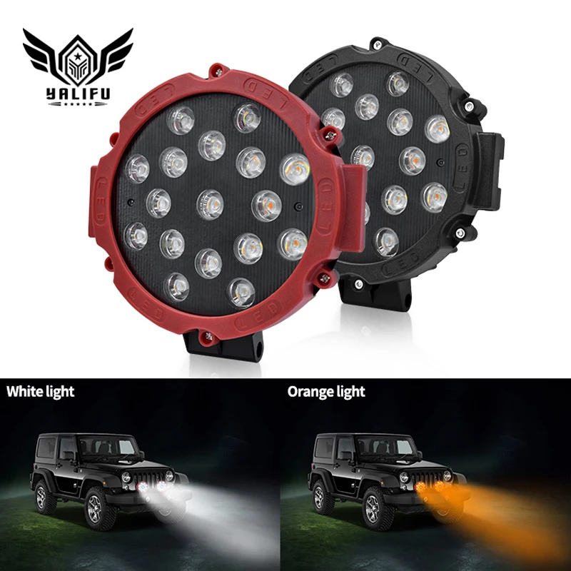 

2pcs Car 12V 51W 7inch LED Bar Work Light Offroad 4x4 Fog Lights Spotlight For Boats Atv Light Work Lamp 24V LED Light Bar