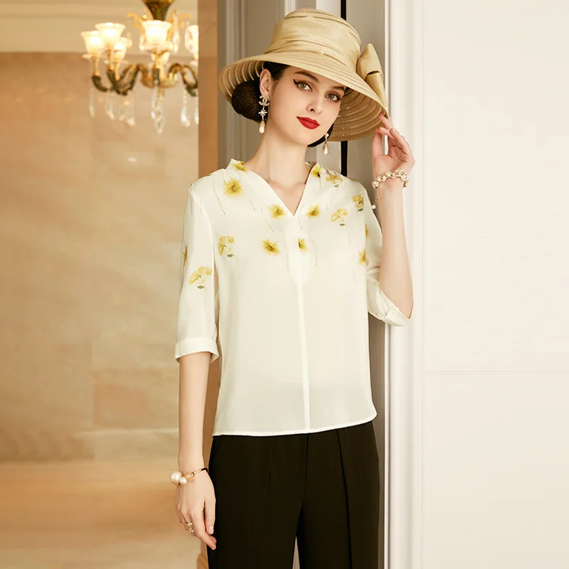SHZQ Silk Shirt Summer 2021 New Fashion Mulberry Silk White Shirt Women's Printed Blouse Women's
SHZQ Silk Shirt Summer 2021 New Fashion Mulberry Silk White Shirt Women's Printed Blouse Women's