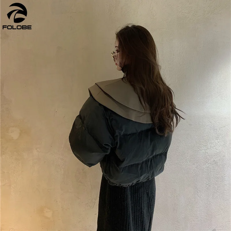 FOLOBE Winter Vintage Thick Coats Winter Parkas Turn Down Collor Patchwork Short Women Clothing Fashion outwear ladies jackets 
FOLOBE Winter Vintage Thick Coats Winter Parkas Turn Down Collor Patchwork Short Women Clothing Fashion outwear ladies jackets