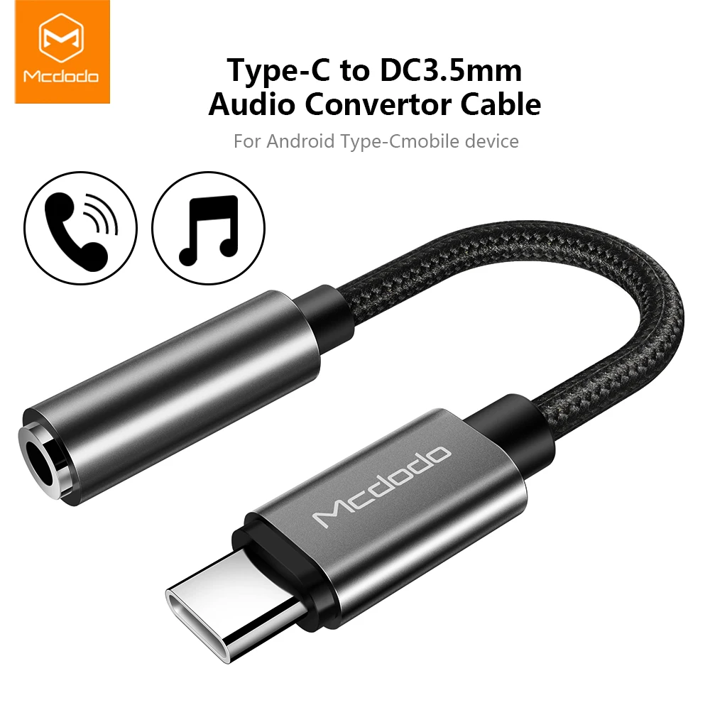 Mcdodo Type C 3 5 Jack наушники USB до мм AUX аудио адаптер конвертер для Huawei mate 20 pro Xiaomi Mi 6 8