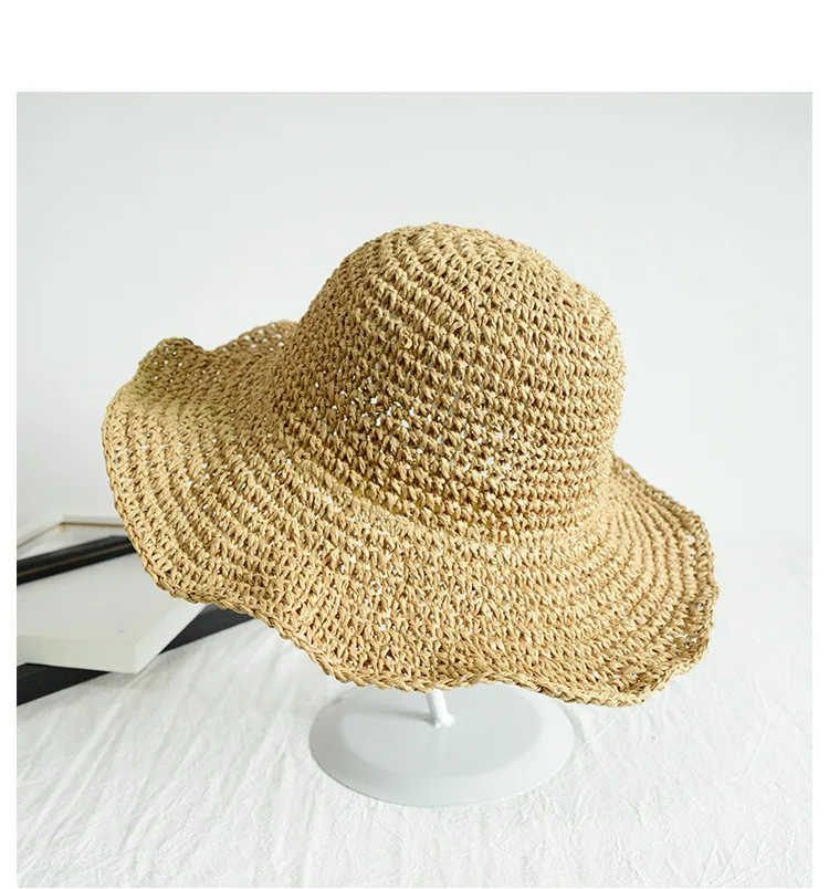 Folding Straw Hat Women's Summer Outing Sun Visor Holiday Cool Hat Seaside Beach Hat Tide Summer Hats
Folding Straw Hat Women's Summer Outing Sun Visor Holiday Cool Hat Seaside Beach Hat Tide Summer Hats