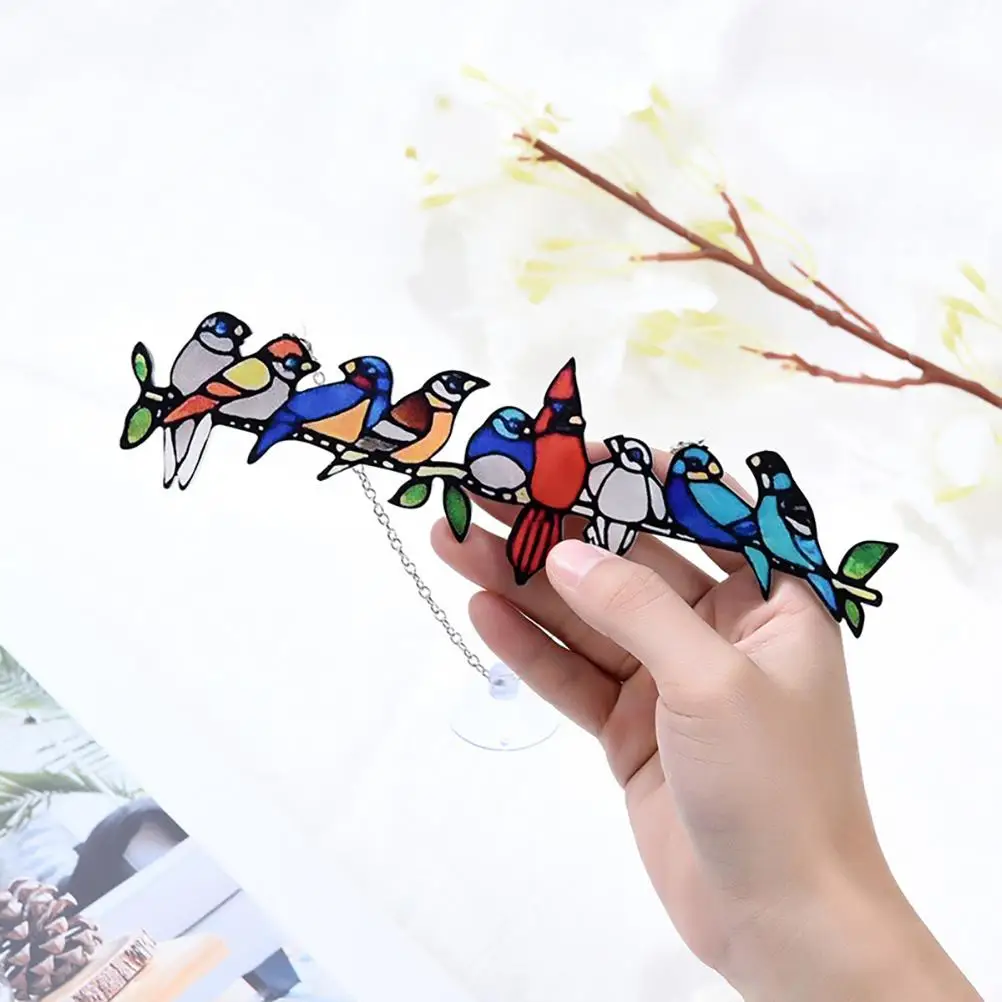 Bird Species Stained Pendant Window Hanging Suncatcher Acrylic Birds Hanging Courtyard Decoration Home Window Hanging Decor Gift
Bird Species Stained Pendant Window Hanging Suncatcher Acrylic Birds Hanging Courtyard Decoration Home Window Hanging Decor Gift