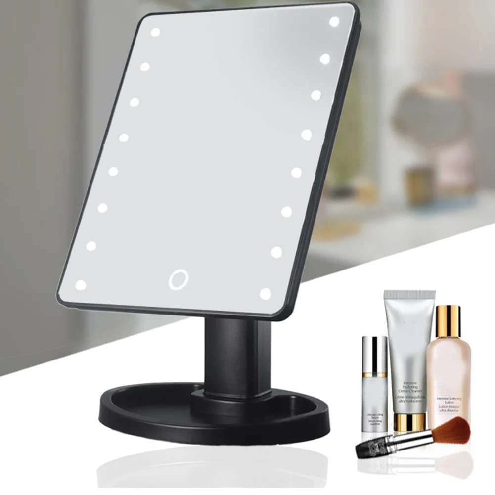 Professional LED Light Makeup Mirror Adjustable Light 16/22 TouchScreen Table Mirror WH998
Professional LED Light Makeup Mirror Adjustable Light 16/22 TouchScreen Table Mirror WH998