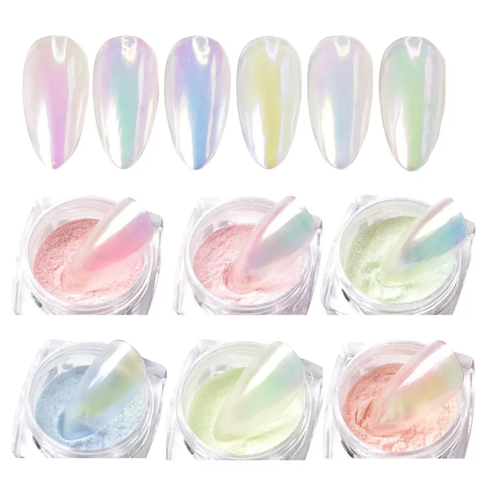 New 6 Colors Ice Transparent Fashion Mirror Mermaid Powder Aurora Magic Powder Laser Nail Art Decorations Acrylic Nail Supplies
New 6 Colors Ice Transparent Fashion Mirror Mermaid Powder Aurora Magic Powder Laser Nail Art Decorations Acrylic Nail Supplies