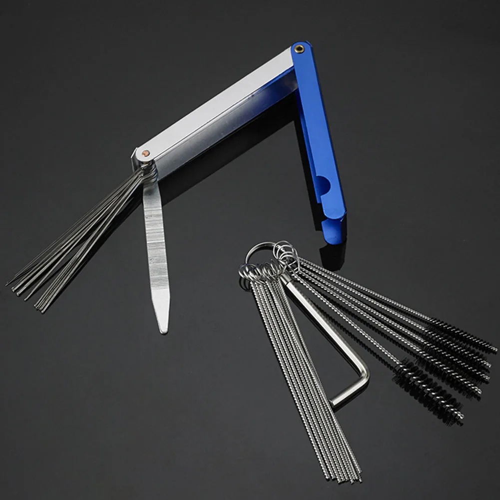 Carburetor Cleaning Kit Reusable Portable Dirt Jet Remove Parts Accessories Small Wires Brush Stainless Steel Easy Clean Tool
Carburetor Cleaning Kit Reusable Portable Dirt Jet Remove Parts Accessories Small Wires Brush Stainless Steel Easy Clean Tool