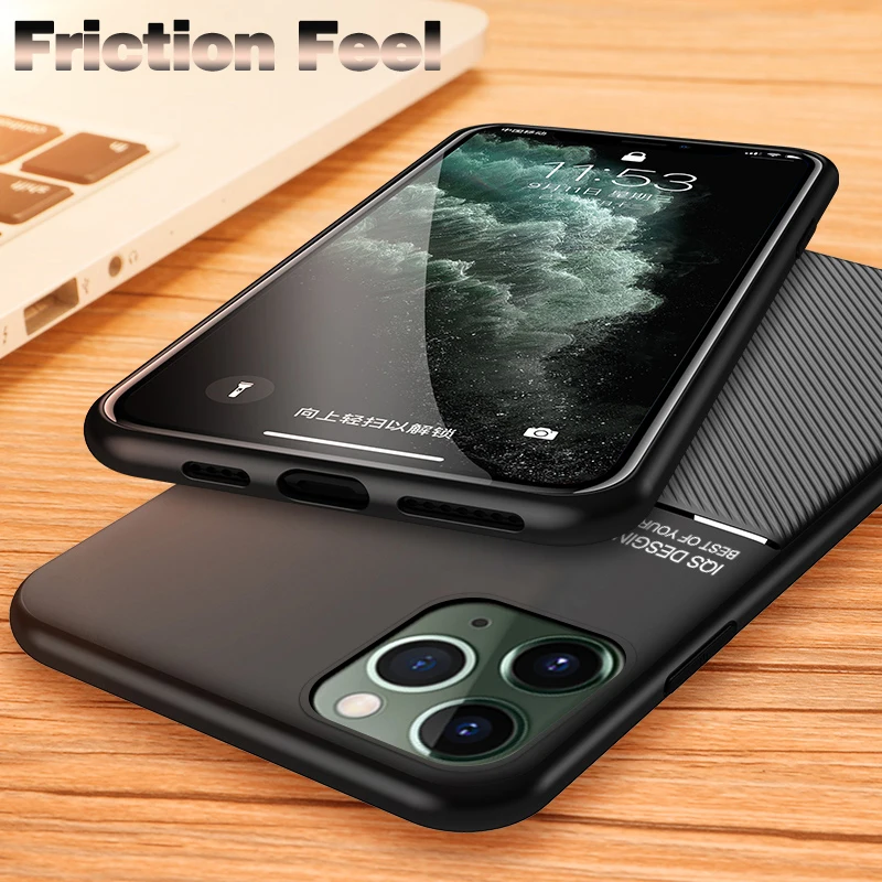 Матовый чехол из искусственной кожи для iphone 11 pro x xs max xr задняя крышка Apple 7 8 6 plus 7plus