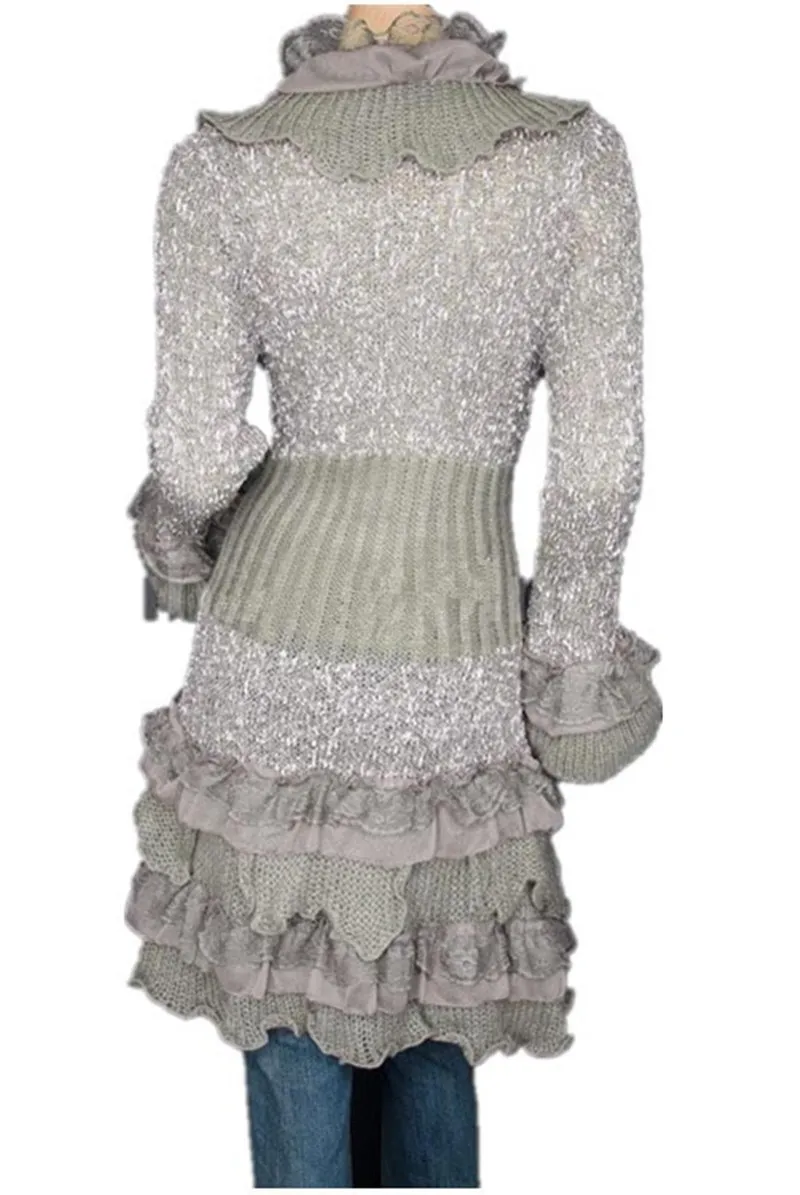 2021Spring Autumn Winter Vestidos Women Casual Elegant Vintage Office Sexy Lace Ruffle Open Stitch irregular Sweater Outerwear
2021Spring Autumn Winter Vestidos Women Casual Elegant Vintage Office Sexy Lace Ruffle Open Stitch irregular Sweater Outerwear