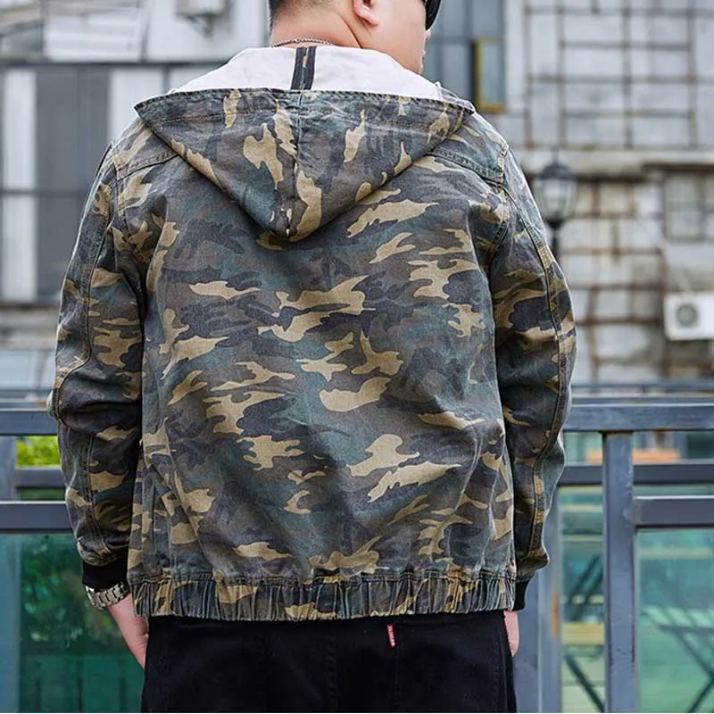 Mcikkny Men Fashion Camouflage Denim Jackets Military Loose Hooded Jackets Outwear Male Plus Size 5XL
Mcikkny Men Fashion Camouflage Denim Jackets Military Loose Hooded Jackets Outwear Male Plus Size 5XL