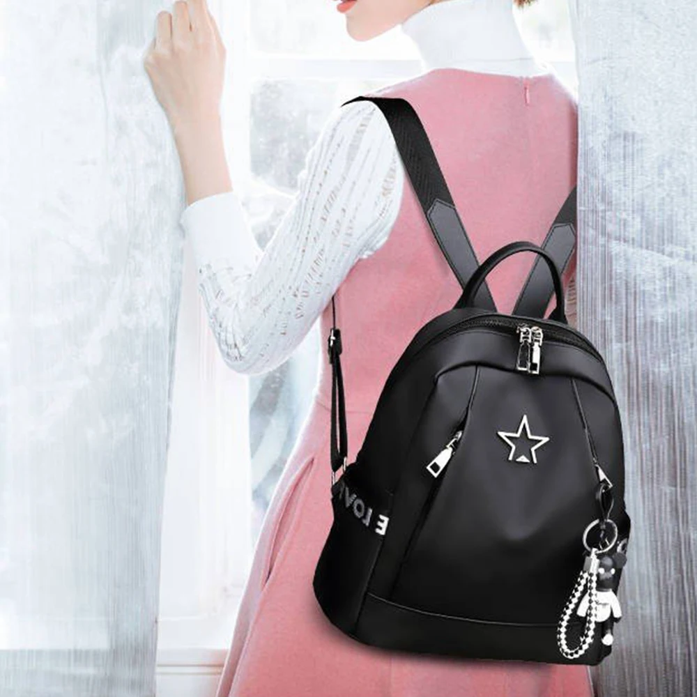 Fashion Women Travel Backpack Large Capacity Female Pendant Shoulder Bag Soft Rucksack Oxford For Teenagers Schoolbag Bagpack
Fashion Women Travel Backpack Large Capacity Female Pendant Shoulder Bag Soft Rucksack Oxford For Teenagers Schoolbag Bagpack