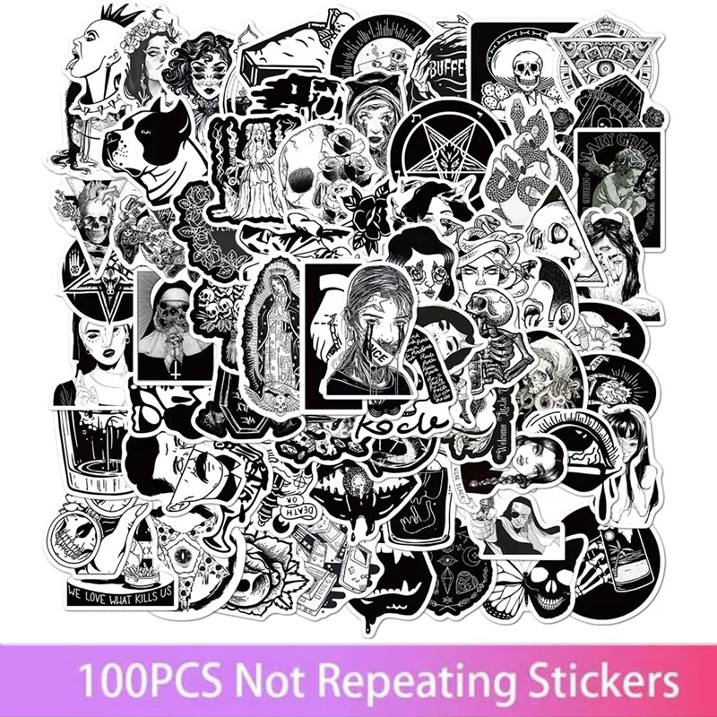 50/100pcs Gothic style Gothic graffiti stickers mobile phone case skateboard luggage waterproof stickers
50/100pcs Gothic style Gothic graffiti stickers mobile phone case skateboard luggage waterproof stickers
