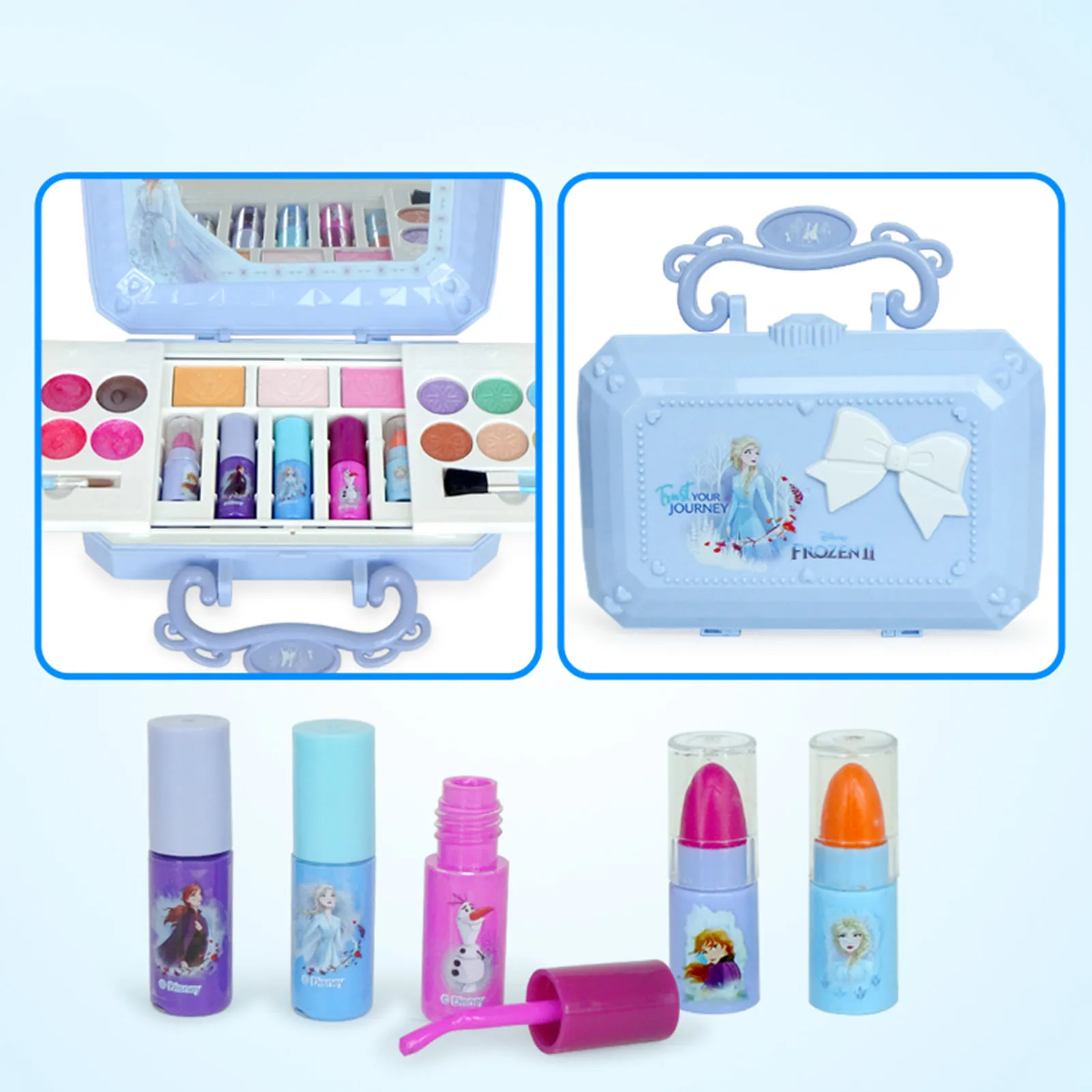 Disneys Girls Frozen Cosmetics Beauty Set Toy Safe Princess Makeup Pretend Play Fashion Toy For Children Princess Dress Up clean
Disneys Girls Frozen Cosmetics Beauty Set Toy Safe Princess Makeup Pretend Play Fashion Toy For Children Princess Dress Up clean