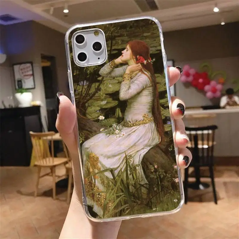 Retro Girl Ophelia painting Phone Case Transparent for iPhone 6 7 8 11 12 s mini pro X XS XR MAX Plus
Retro Girl Ophelia painting Phone Case Transparent for iPhone 6 7 8 11 12 s mini pro X XS XR MAX Plus