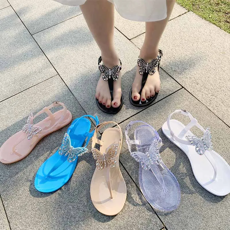 2021 New PVC Beach shoes for women summer Sandal Woman Jelly Shoes Diamond Transparent Flat Outdoor Ladies Sandals
2021 New PVC Beach shoes for women summer Sandal Woman Jelly Shoes Diamond Transparent Flat Outdoor Ladies Sandals