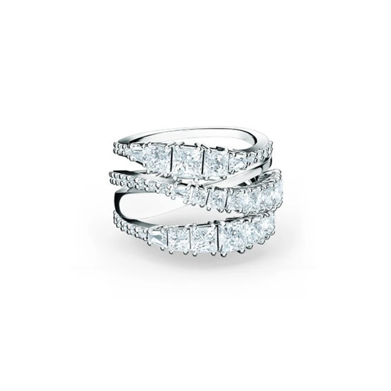 High Quality Fashion Swa New Spiral Twisting Element Elegant Temperament Crystal Ring Ladies High-End Birthday Jewelry Gift
High Quality Fashion Swa New Spiral Twisting Element Elegant Temperament Crystal Ring Ladies High-End Birthday Jewelry Gift