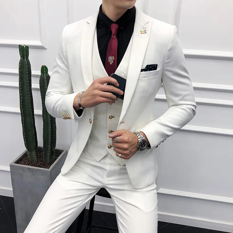 Men Suit Brand New Slim Fit Business Formal Wear Tuxedo High Quality Wedding Dress Casual Costume Homme Pink man suit slim fit
Men Suit Brand New Slim Fit Business Formal Wear Tuxedo High Quality Wedding Dress Casual Costume Homme Pink man suit slim fit