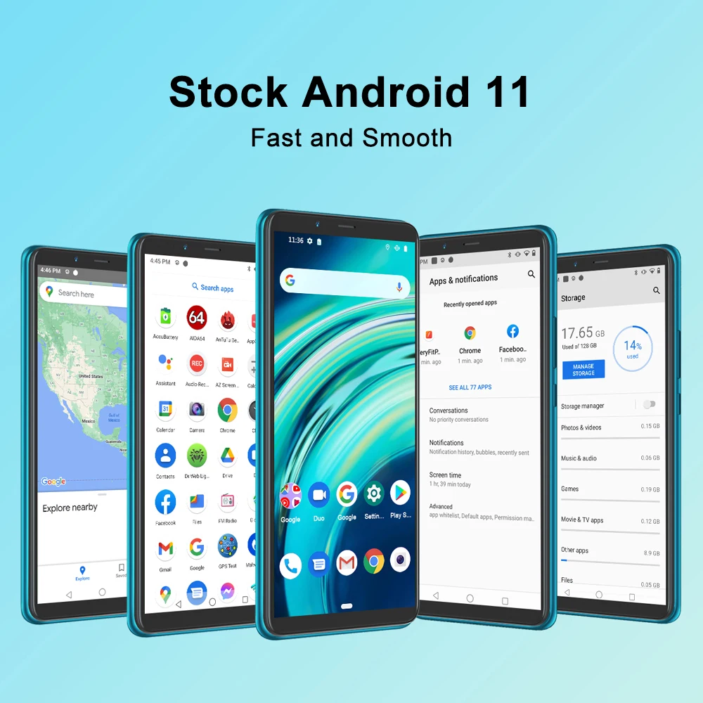 Смартфон Cubot Note 9 на Android 11 восемь ядер экран 5 99 дюйма 3 ГБ + 32 | Мобильные телефоны и