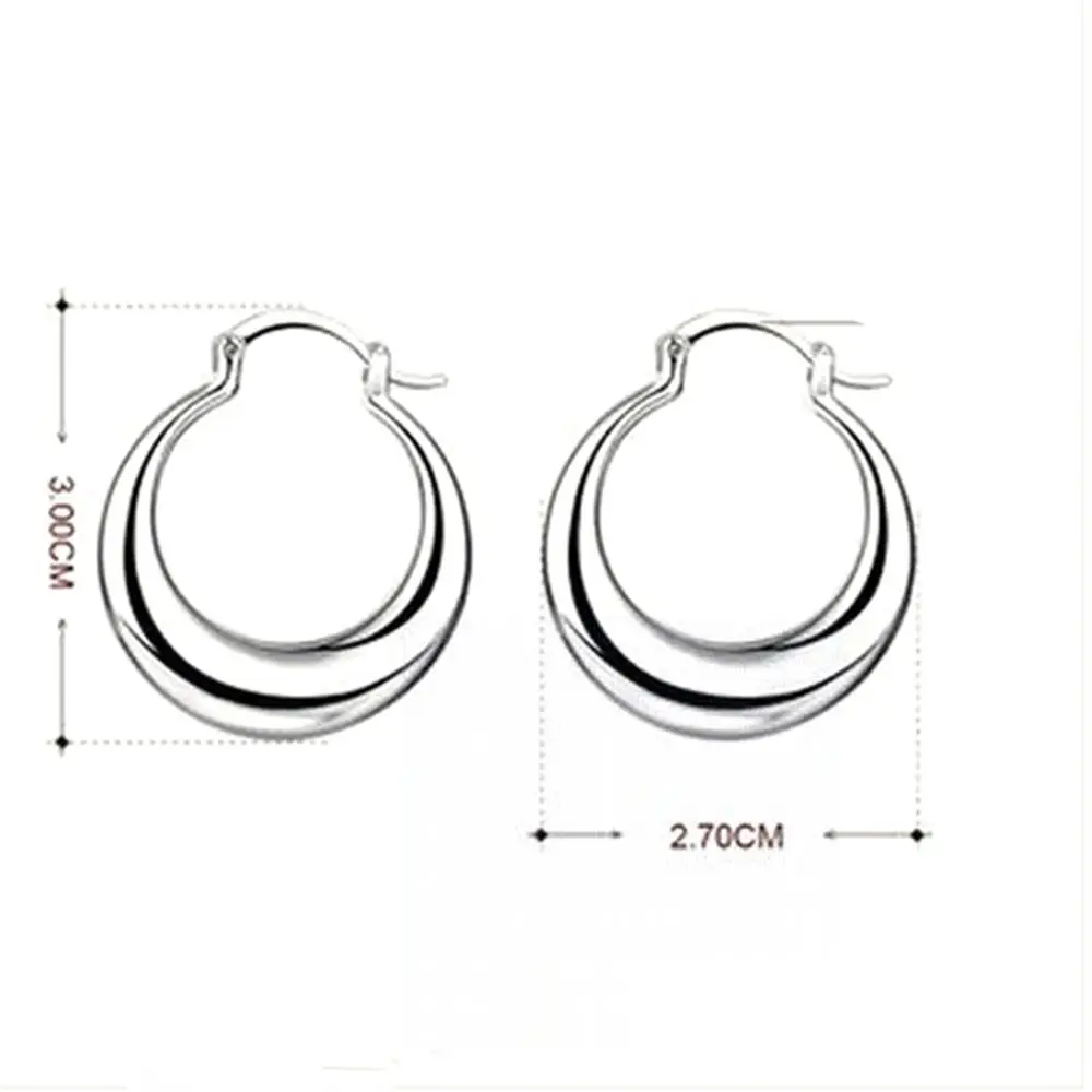925 Sterling Silver Earrings Fashion Round Big Hoop Women Beautiful Creativity Moon Earrings Gifts Engagement Jewelry
925 Sterling Silver Earrings Fashion Round Big Hoop Women Beautiful Creativity Moon Earrings Gifts Engagement Jewelry