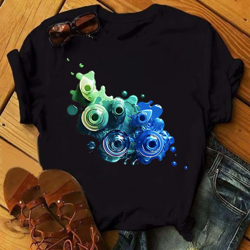 T-shirts Women Korean Fashion Colorful Nail Polish Kawaii Summer Clothes Graphic T-shirt Anime Shirt Family Camisetas De Mujer
T-shirts Women Korean Fashion Colorful Nail Polish Kawaii Summer Clothes Graphic T-shirt Anime Shirt Family Camisetas De Mujer