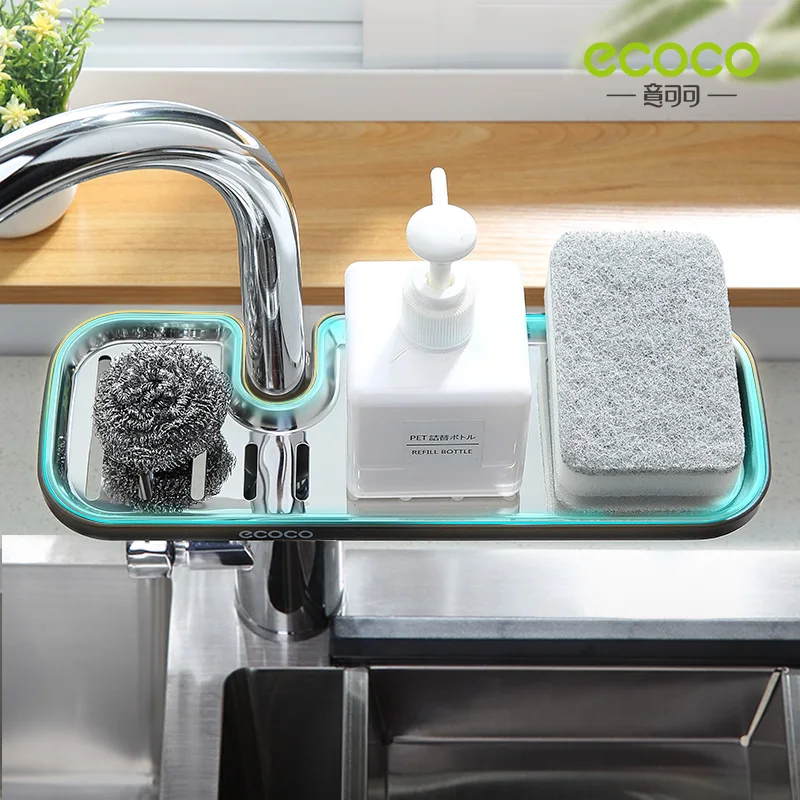 ECOCO Faucet Sponge Soap Drainage Storage Rack Sink Adjustable Dish Cloth Drain Holder Bathroom Kitchen Accessories Organizer
ECOCO Faucet Sponge Soap Drainage Storage Rack Sink Adjustable Dish Cloth Drain Holder Bathroom Kitchen Accessories Organizer