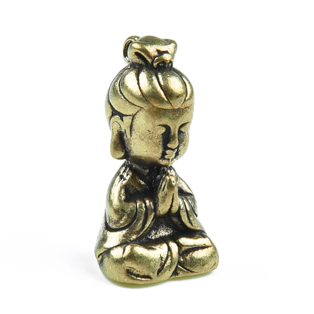 Ornament Solid Brass Guanyin37*21*17mm Buddha Figurine Mini Statue Ornament Home Office Desk Decor
Ornament Solid Brass Guanyin37*21*17mm Buddha Figurine Mini Statue Ornament Home Office Desk Decor