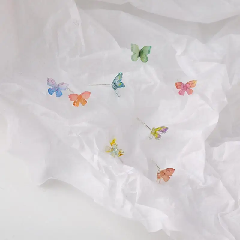 XIAOBOACC Korean Fashion 8Pcs Earrings Set for Women Small Cute Temperament Colorful Butterfly Ear Studs Free Shipping 
XIAOBOACC Korean Fashion 8Pcs Earrings Set for Women Small Cute Temperament Colorful Butterfly Ear Studs Free Shipping