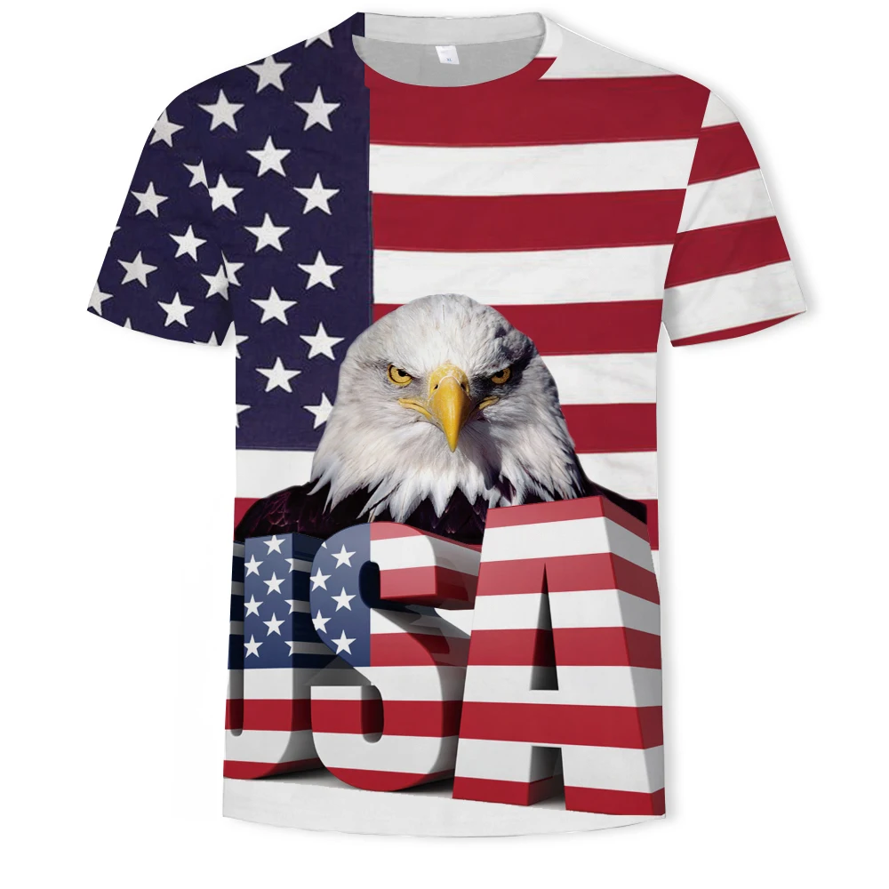 Men's and women's fashion 3DT shirts, summer casual Harajuku, men's plus size, free shipping, eagle and flag theme
Men's and women's fashion 3DT shirts, summer casual Harajuku, men's plus size, free shipping, eagle and flag theme