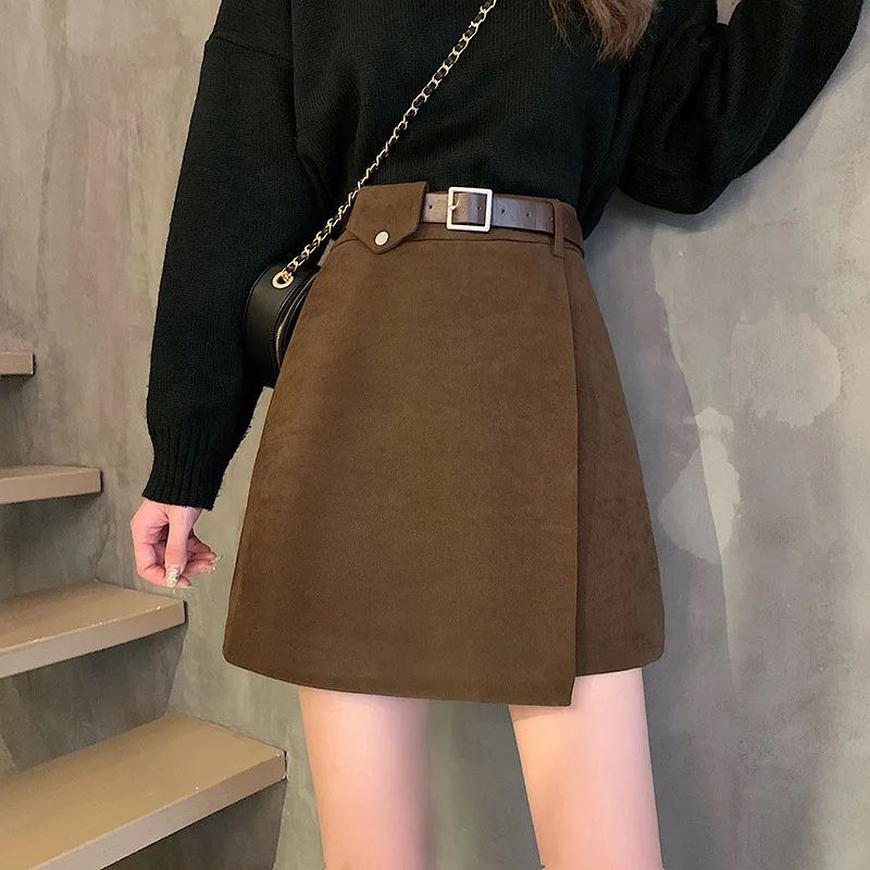 England Mini Black Skirt Winter Office Fashion Solid High Waist Harajuku Skirt Ladies A-Line Females Casual Midi Skirt Women
England Mini Black Skirt Winter Office Fashion Solid High Waist Harajuku Skirt Ladies A-Line Females Casual Midi Skirt Women