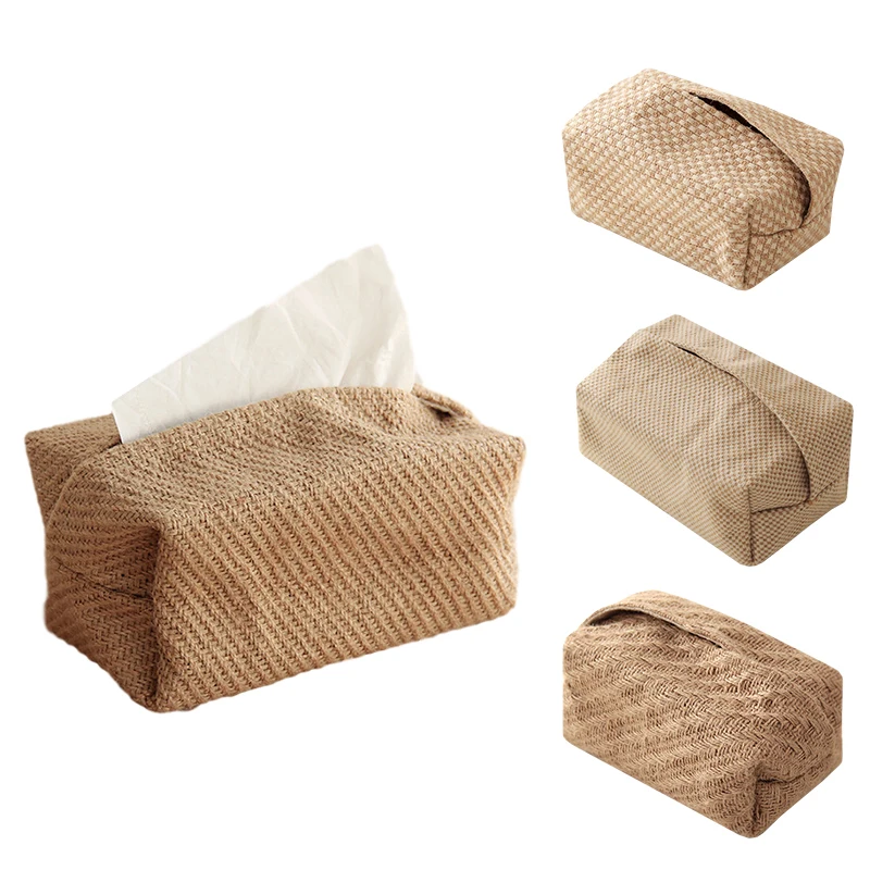 Japanese-Style Jute Tissue Case Napkin Holder for Living Room Table Tissue Boxes Container Home Car Papers Dispenser Holder
Japanese-Style Jute Tissue Case Napkin Holder for Living Room Table Tissue Boxes Container Home Car Papers Dispenser Holder