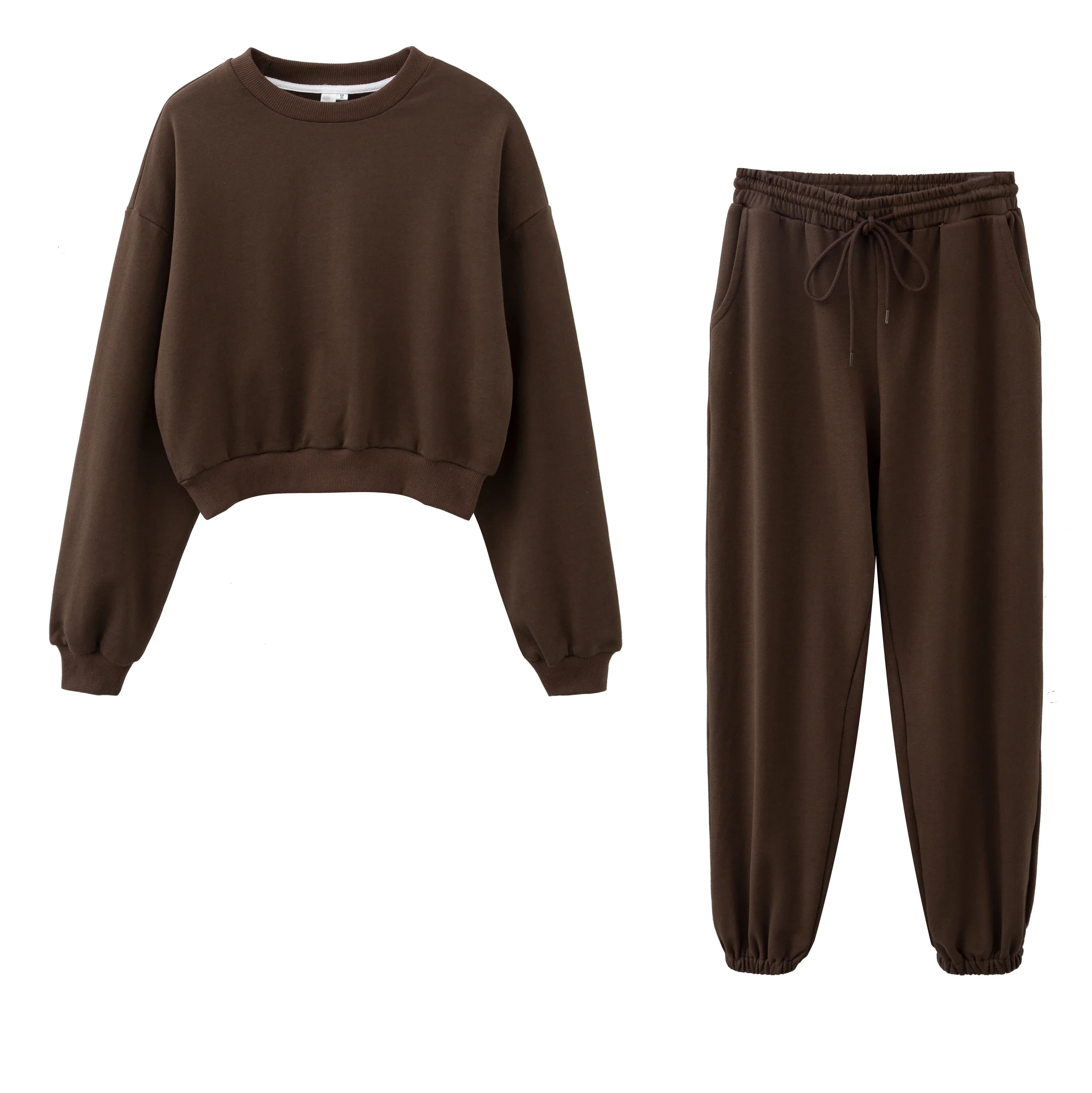 Women Spring 2021 Casual fashion sweatshirt sets Summer Crop top pants suit Cotton
Women Spring 2021 Casual fashion sweatshirt sets Summer Crop top pants suit Cotton