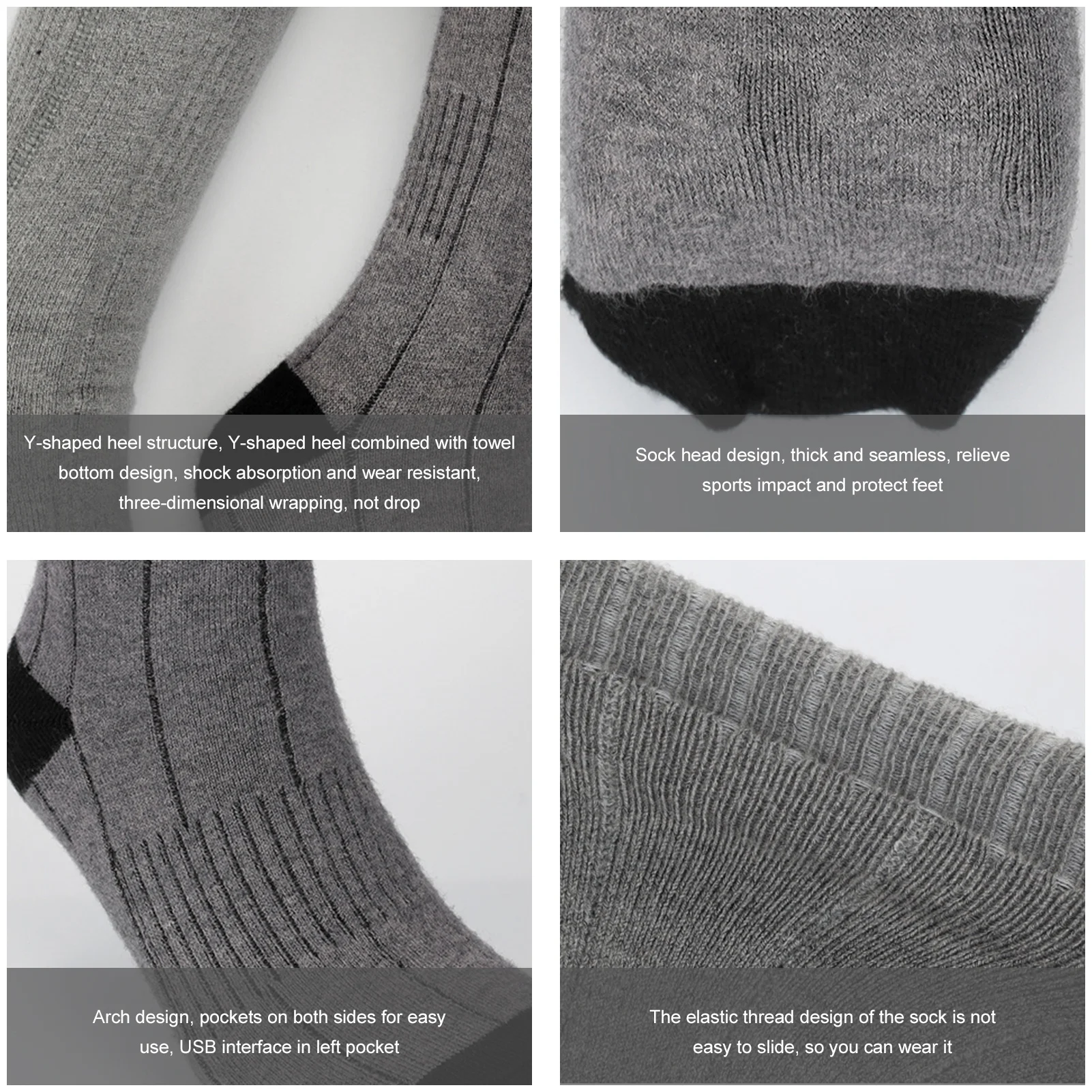 USB Electric Heated Socks 3 Temperature Levels Winter Warmer Socks For Men Women Skiing Skiing Hunting Camping Outdoor Sports
USB Electric Heated Socks 3 Temperature Levels Winter Warmer Socks For Men Women Skiing Skiing Hunting Camping Outdoor Sports